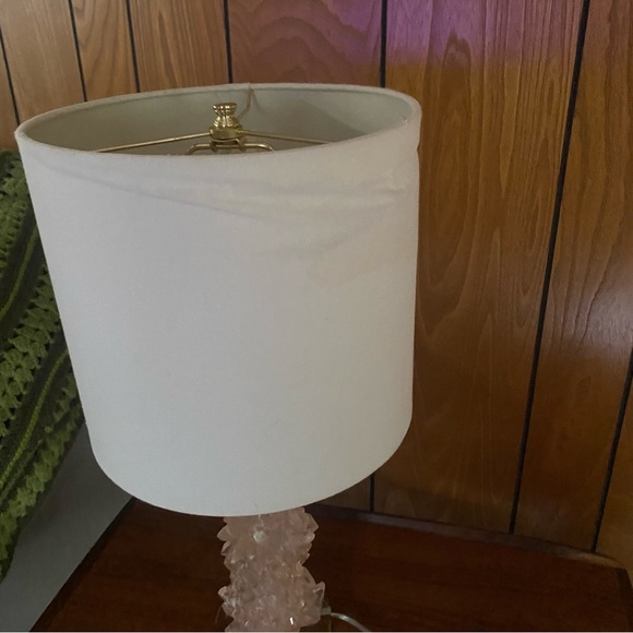 Stunning pink quartz Crystal rock table lamp - Picture 7 of 11